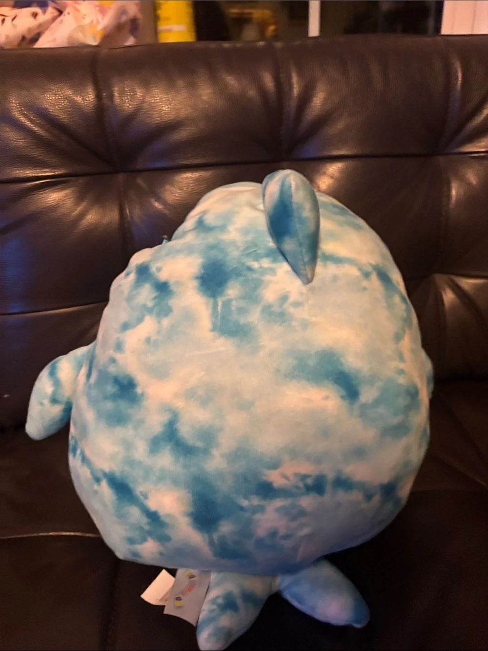 Squishmallows Blue Tie-Dye Plush Pillow Buddy